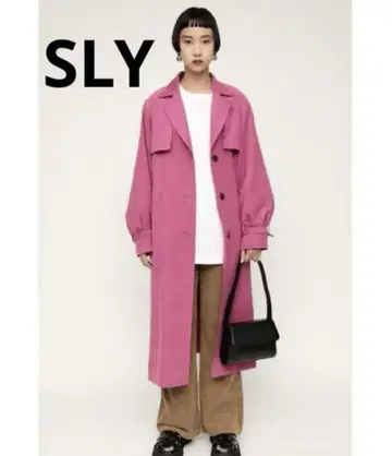 핑크 트렌치코트 SLY