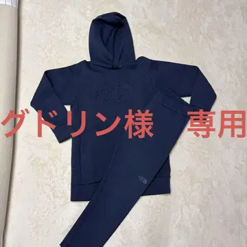 THE NORTH FACE 네이비 후드 부착 후드티 셋업 상하의