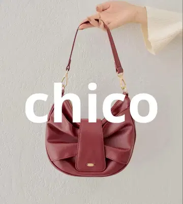 chico 리본 모티브 서클 백