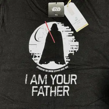 택 포함 CARIBBEAN JOE STAR WARS 블랙 T셔츠 L