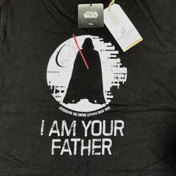 택 포함 CARIBBEAN JOE STAR WARS 블랙 T셔츠 L