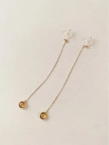 outersunset 시트린 롱 귀걸이 아우터선셋 헨미 에밀리