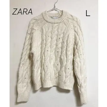 0598 ZARA 자라 비쥬 케이블 니트 스웨터 L