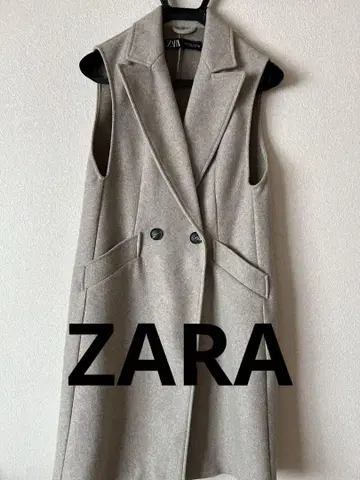 [ ZARA ] 더블 브레스트 소프트 베스트 XS