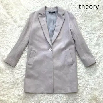 띠어리 체스터 코트 롱 LAMB MELTON 울 S