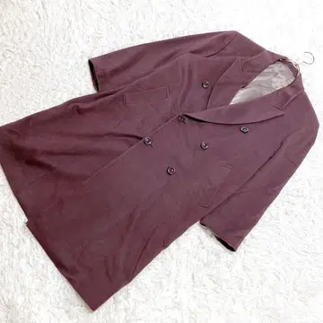 퓨어 캐시미어 롱 코트 [ M ] 캐시미어 100% 슬릿 보라색