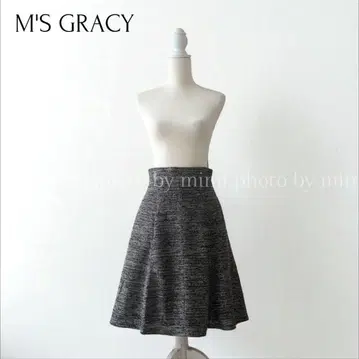 M'S GRACY 하이웨스트 트위드 스커트