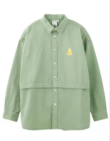 새상품 X-girl FACE 2WAY LENGTH L/S SHIRT