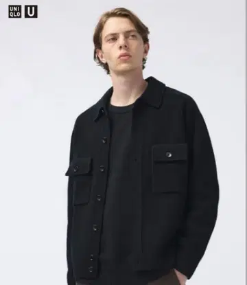 새상품급 UNIQLO 유니클로 라무 니트 자켓 블랙 M