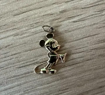 Disney 미키마우스 빈티지 골드 펜던트 탑