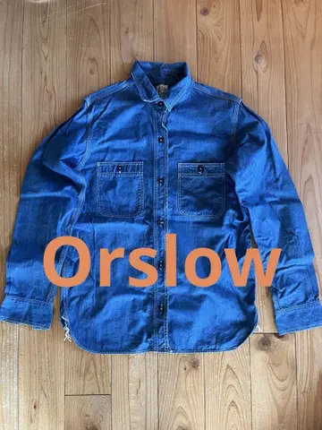 오어슬로우 orslow 데님 긴팔 셔츠 사이즈 2
