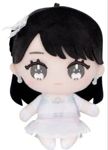 애니메이션 스타일 봉제 인형 연한 보라색