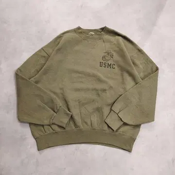 미국 육군 미군 밀리터리 USMC 맨투맨 구제 의류 L 카키 16420