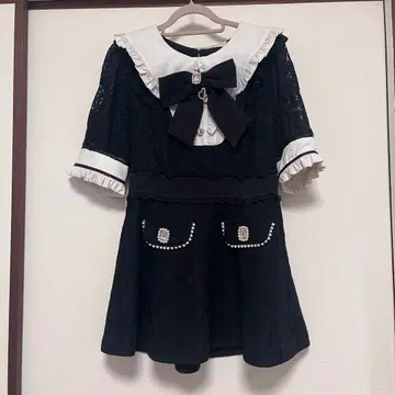 LIZLISA/리즈리사/레이스 셋업/블랙