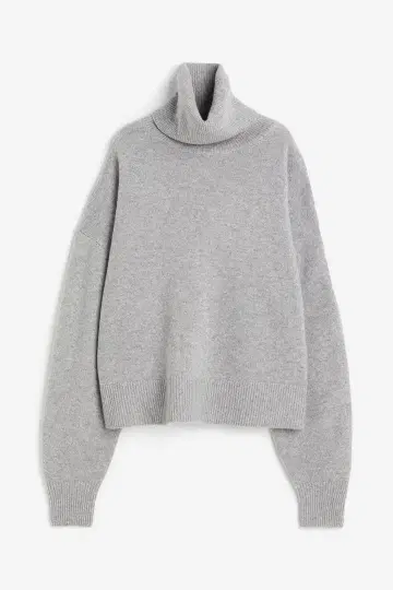 H&M 울 캐시미어 터틀넥 스웨터 그레이 COS TOTEME