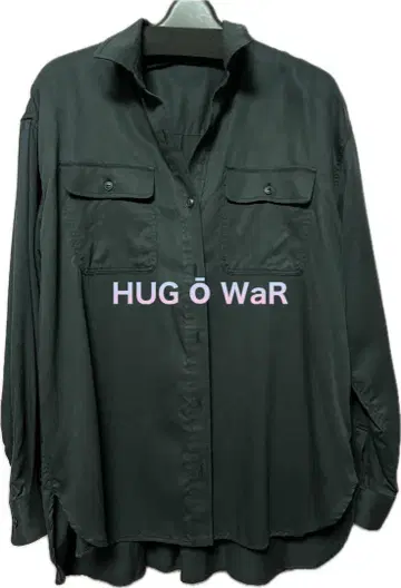 HUG O WaR 블랙 긴팔 셔츠
