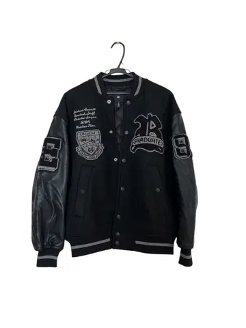 H&M 블랙 바시티 자켓 L