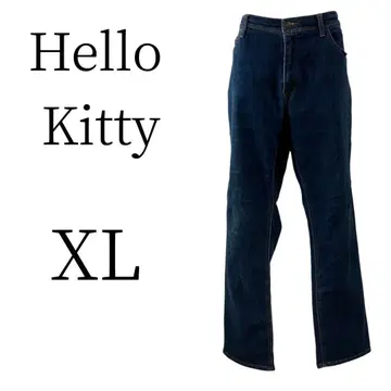 새상품급 Hello Kitty 헬로키티 롱 와이드 팬츠 XL