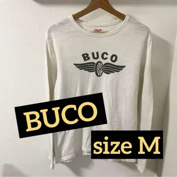 buco 롱슬리브 셔츠 M 사이즈 화이트 롱T 리얼 맥코이