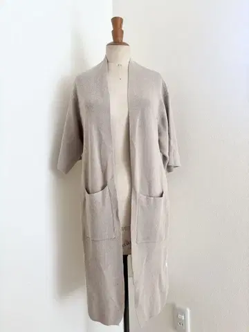 [새상품급] azul by moussy 플리츠 니트 롱 가디건