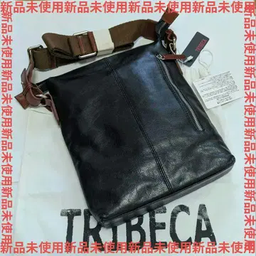 미사용 새상품 TRIBECA 트라이베카 가죽 숄더백 네이비 계열