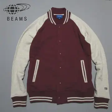 BEAMS 맨투맨 블루종 스타디움 점퍼 바시티 자켓 빔즈