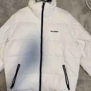 HILFIGER 화이트 다운 자켓