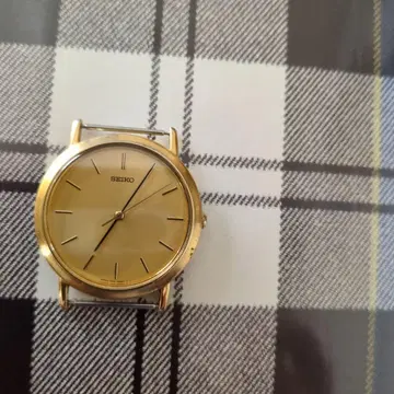 SEIKO 아날로그 쿼츠 손목시계 골드