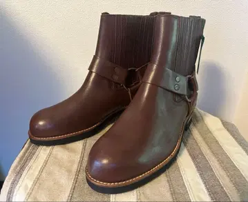 [ 미사용 새상품 ] 브라운 가죽 엔지니어 부츠