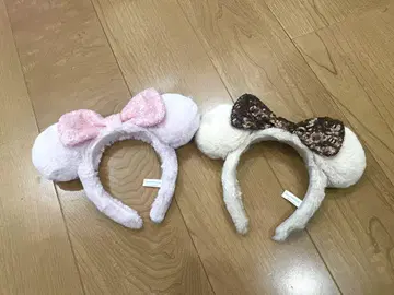 미키풍 귀 머리띠 2세트