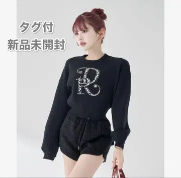 다리치 darich DR 비쥬 볼륨 리브 니트탑 블랙