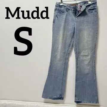 새상품급 Mudd [ S ] 플레어 데님 팬츠 라이트 블루 심플