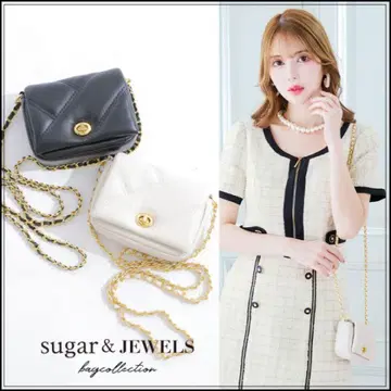 스티치 디자인 미니 숄더백 JEWELS 캬바쿠라걸