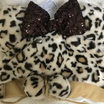 미니 표범 무늬 레오파드 무늬 팬 캡 디즈니