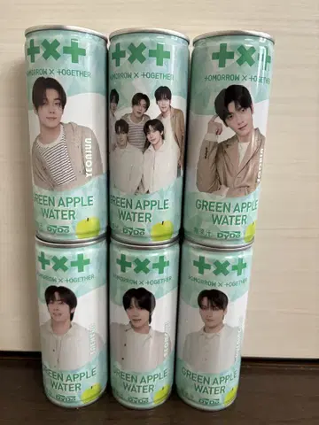 TXT 그린 애플 워터 전 종류 6캔 세트 DyDo