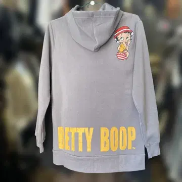 BETTY BOOP 후드 부착 후드티 그레이