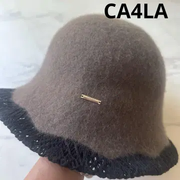 CA4LA 울 보닛형 햇 브라운