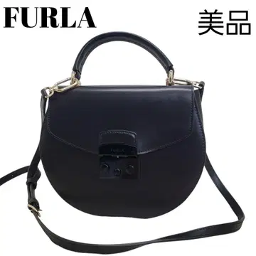 새상품급 FURLA 훌라 메트로폴리스 블랙 가죽 2way 백