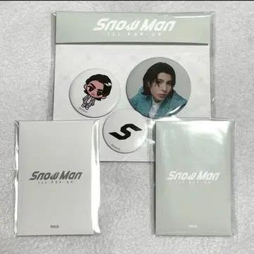 SnowMan 팝업 카드팩 A B 캔뱃지 라울 한국