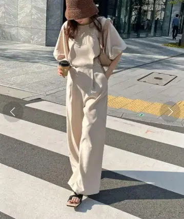 CAPRICIEUX LE'MAGE 레마쥬 뒷 브이 퍼프 콤비네존