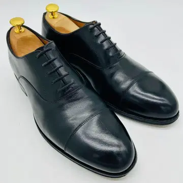자란스리와야 스트레이트 팁 25cm 블랙 내피 가죽 신발