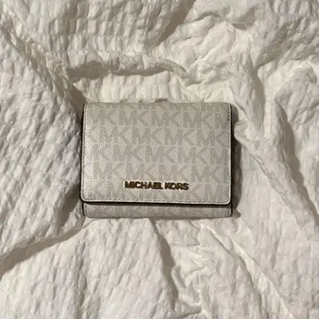 MICHAEL KORS 3단 폴더형 지갑 화이트