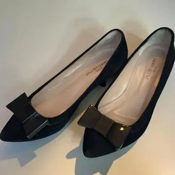 질 슈트 아트 블랙 펌프스 24cm 블랙 리본 포함