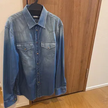 [새상품급] Brunello Cucinelli 남성용 데님풍 셔츠 XS