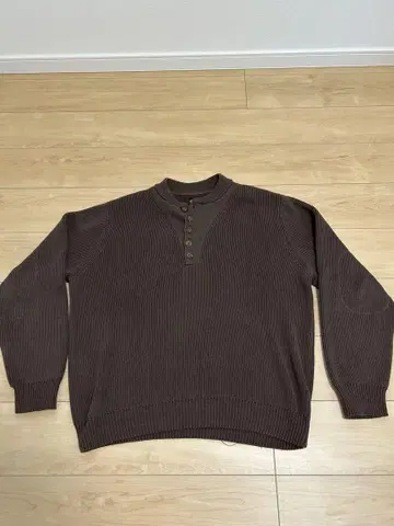 가이드 시리즈 XL 브라운 코튼 니트