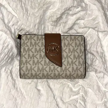 MICHAEL KORS 접이식 지갑 베이지/브라운