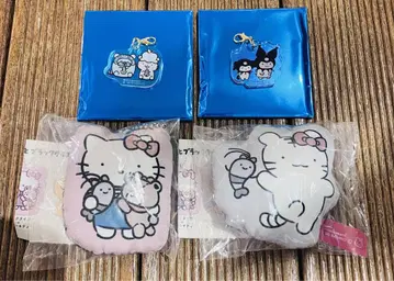 화이트 타이거와 블랙 타이거 쿠션 마스코트 아크릴 참