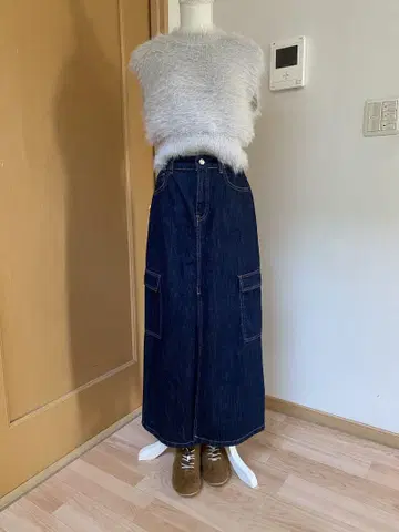 마렐라 데님 카고 스커트 42 사이즈