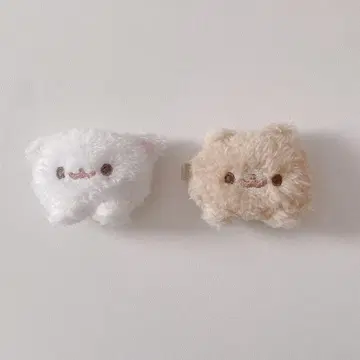포메라니안 모찌 헤어 클립 시라타마 키나코 2개 세트