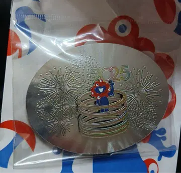 간사이 엑스포 미야쿠미야쿠 반지 마그넷 메탈릭 실버 자석 불꽃놀이